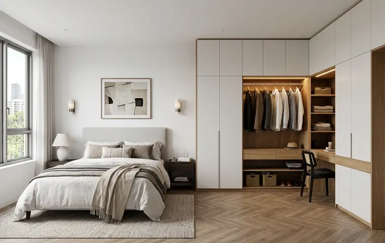 3D rendering for bedroom & wardrobe