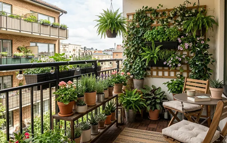Balcony garden design for small apartment