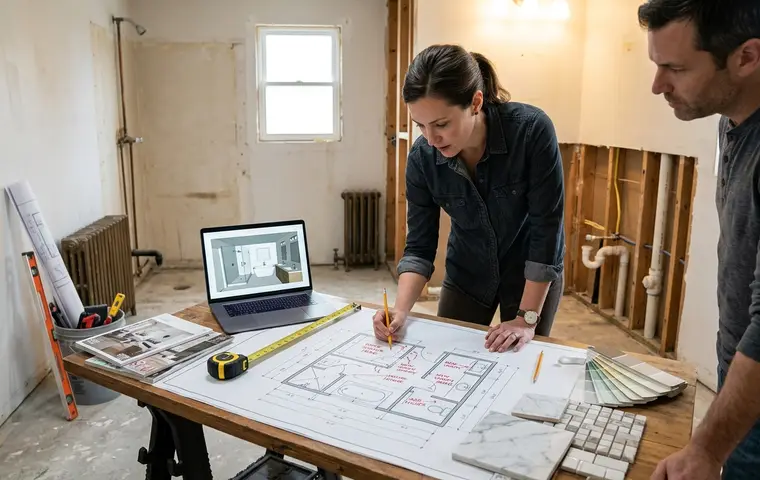 Bathroom layout planning & redesign