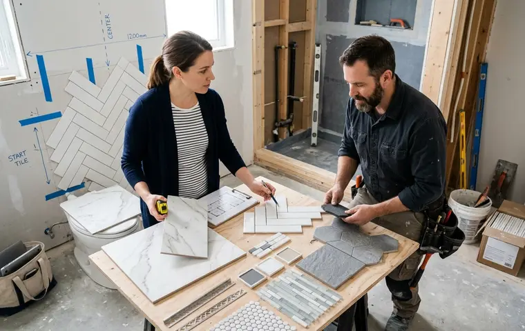 Bathroom tile selection & installation coordination