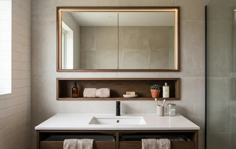 Mirror cabinet & storage niche design