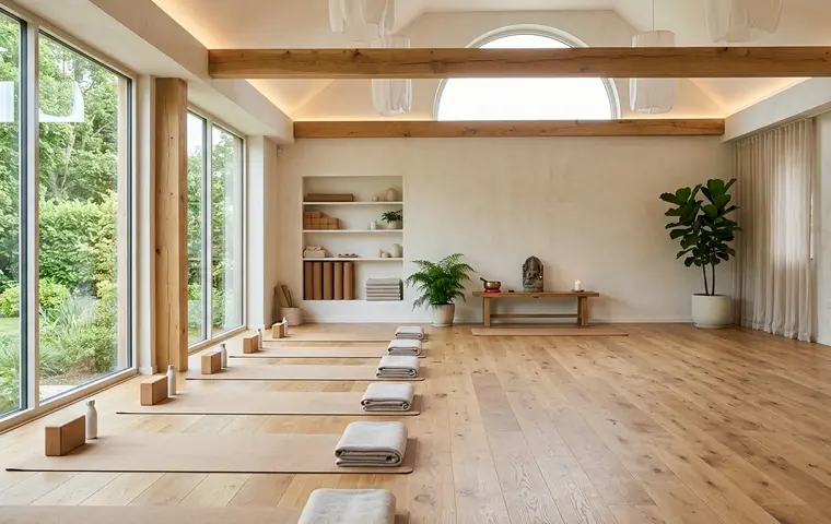 Yoga studio interior design