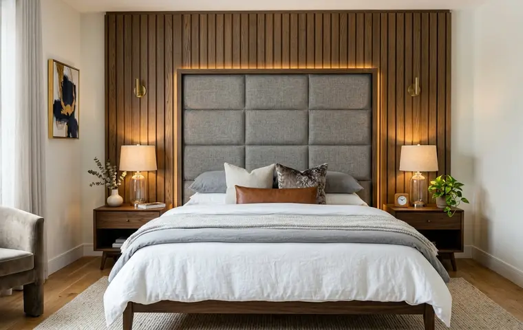 Bed back wall/headboard feature design
