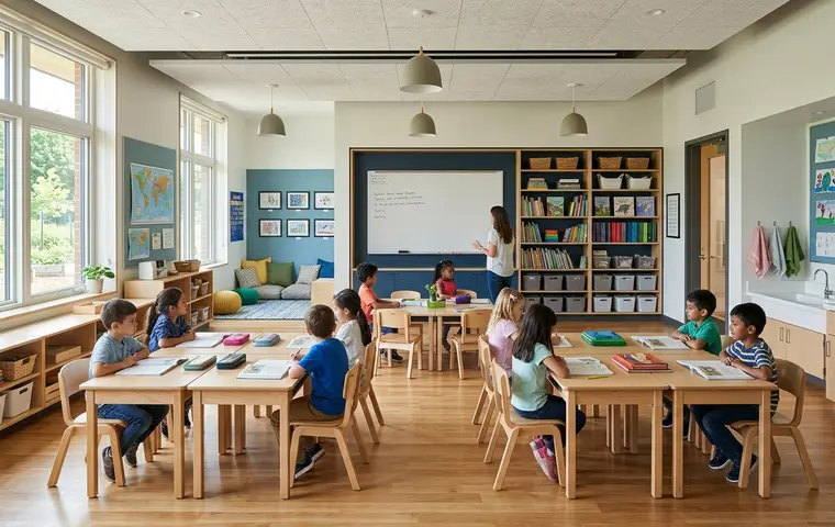School classroom interior design