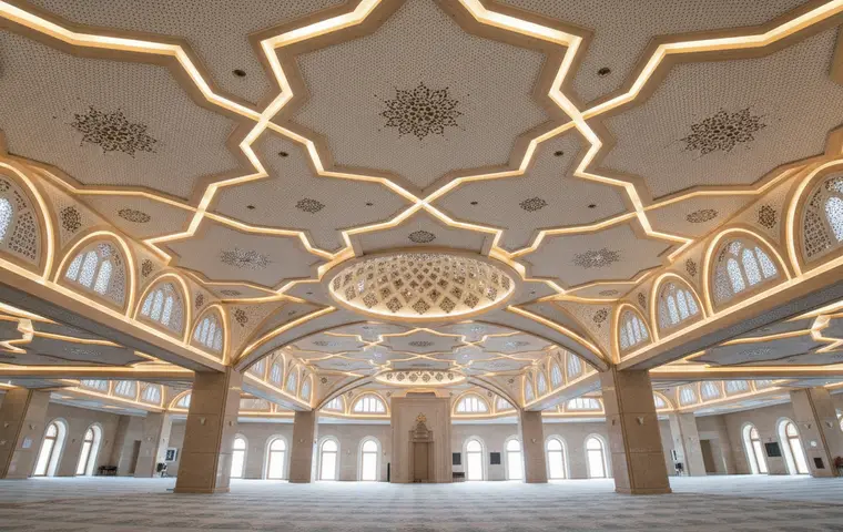 Mosque false ceiling design (acoustic + aesthetic)