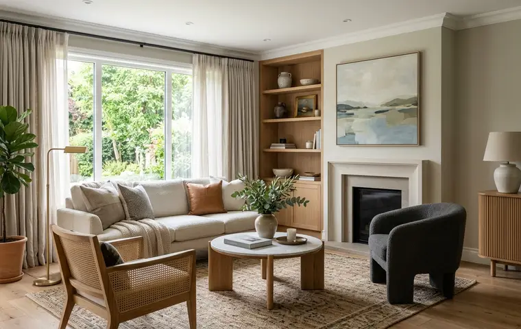 Living room interior design & execution