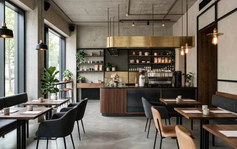 Cafe concept design (minimal/industrial/luxury)