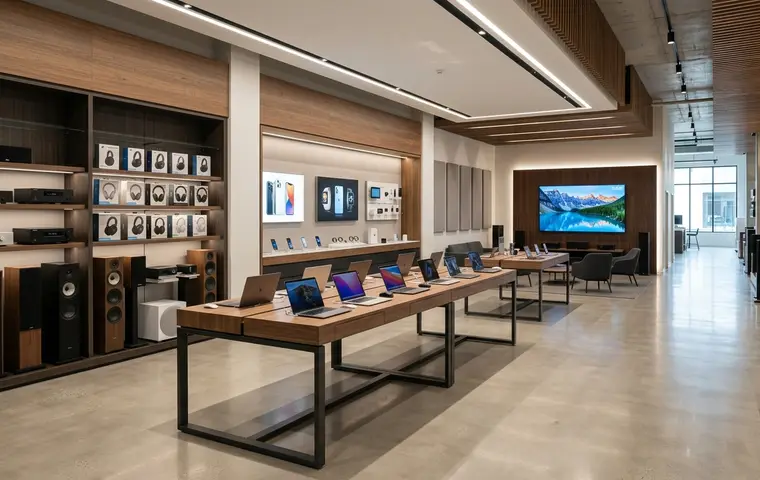 Electronics showroom interior design