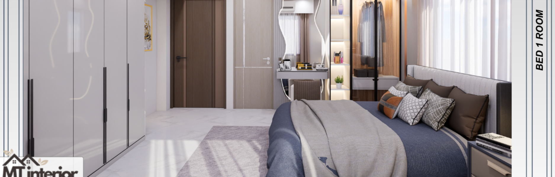 Compact Bedroom Interior Design in Cumilla