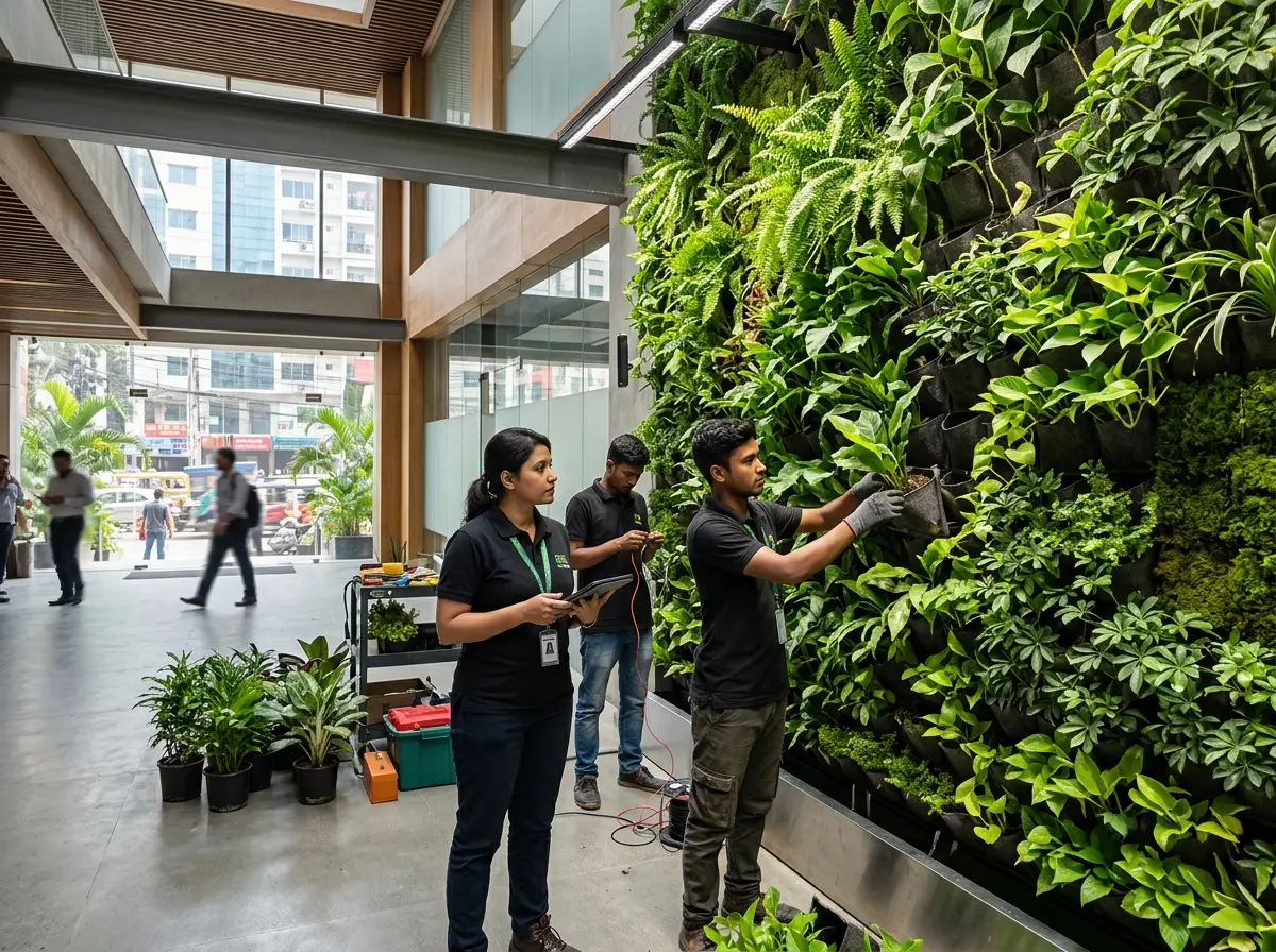 Vertical garden design & installation coordination