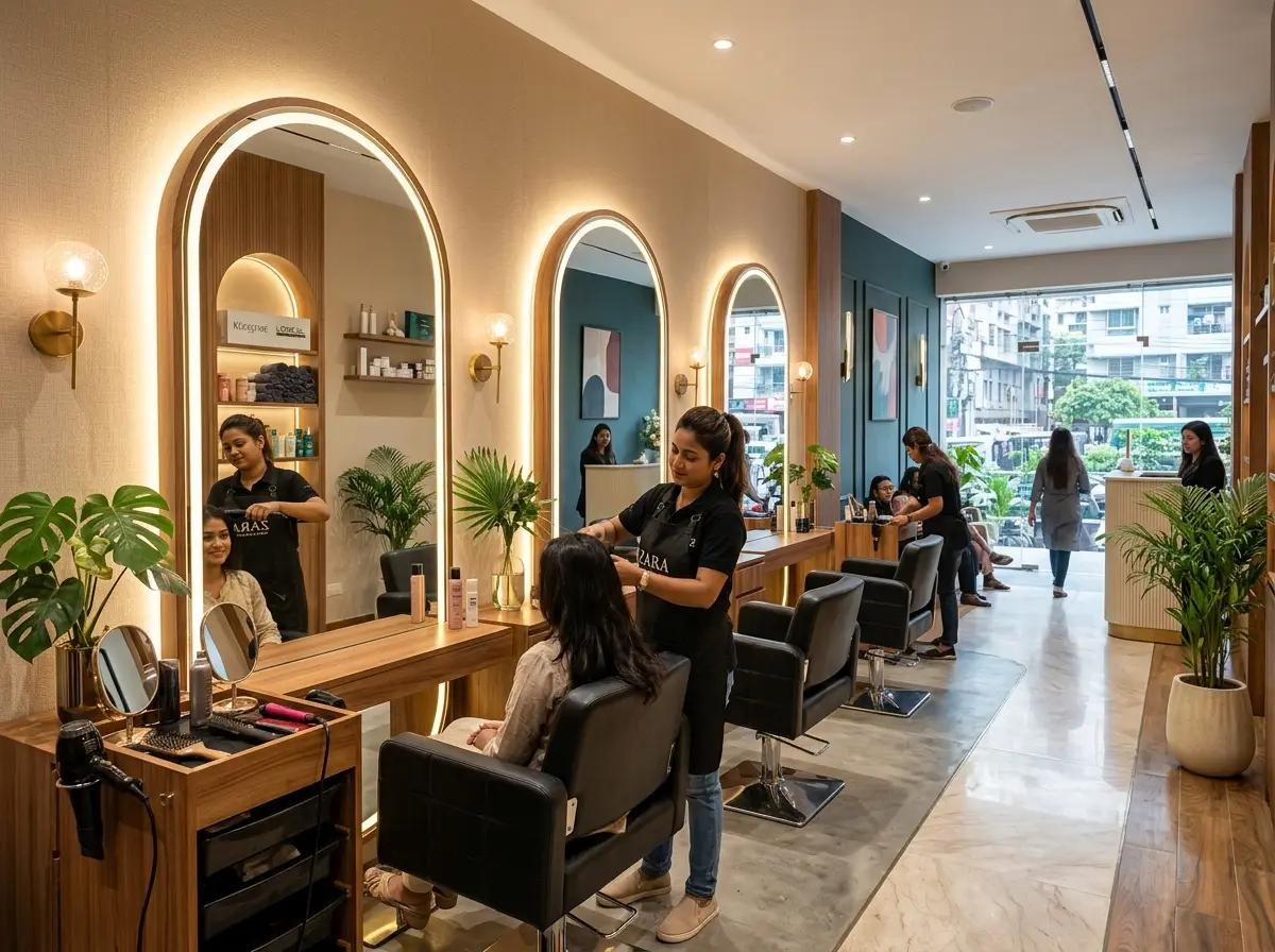 Beauty salon interior design
