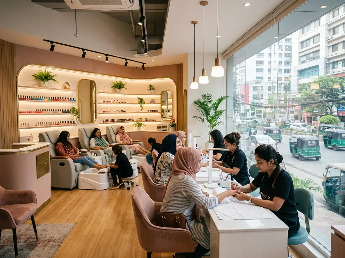 More bookings with nail studio Interior Design in Bangladesh