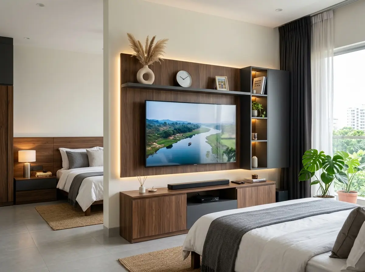 Stop the mess—Interior Design in Bangladesh for TV walls