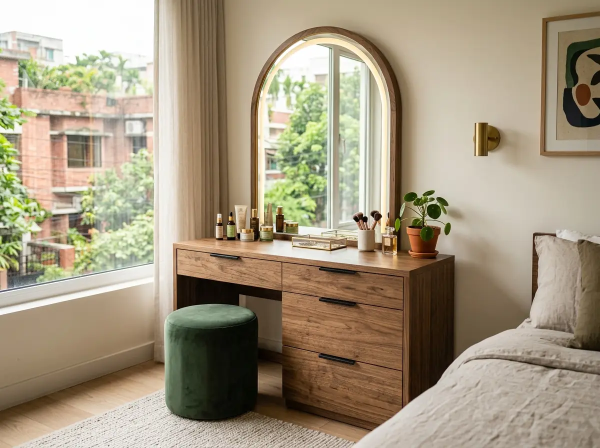 Sharp Dressing Table Unit Design for Interior Design Bangladesh