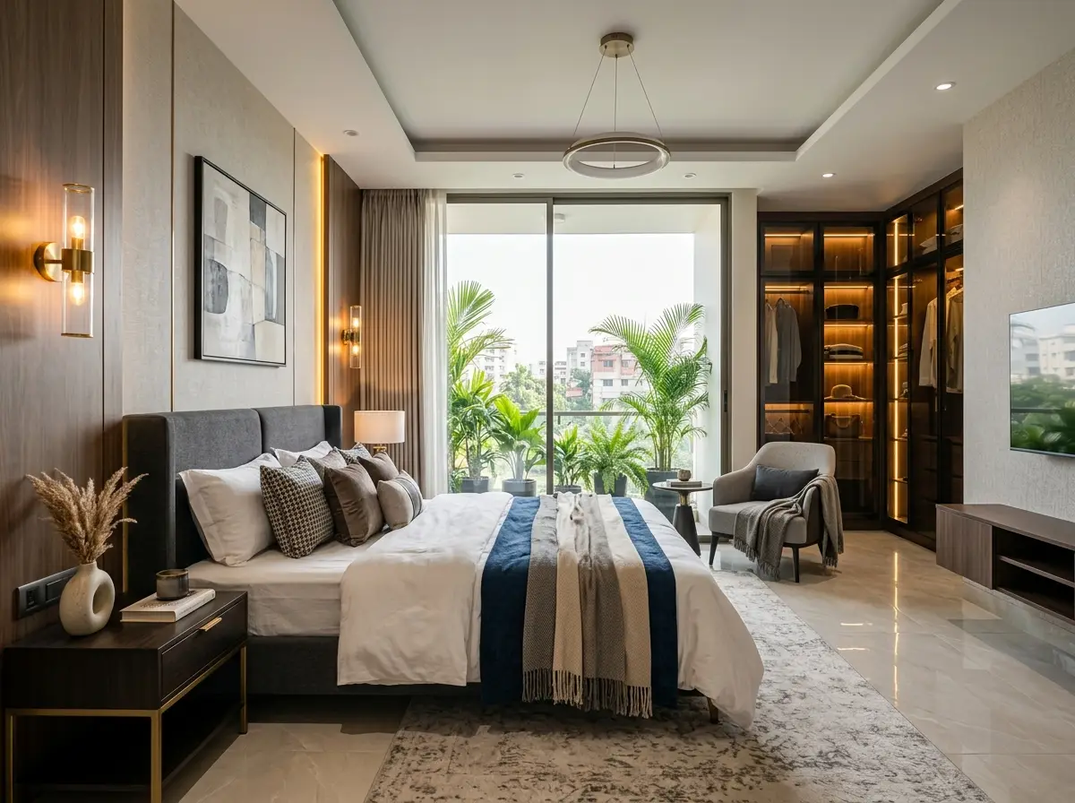 Master bedroom interior design & execution