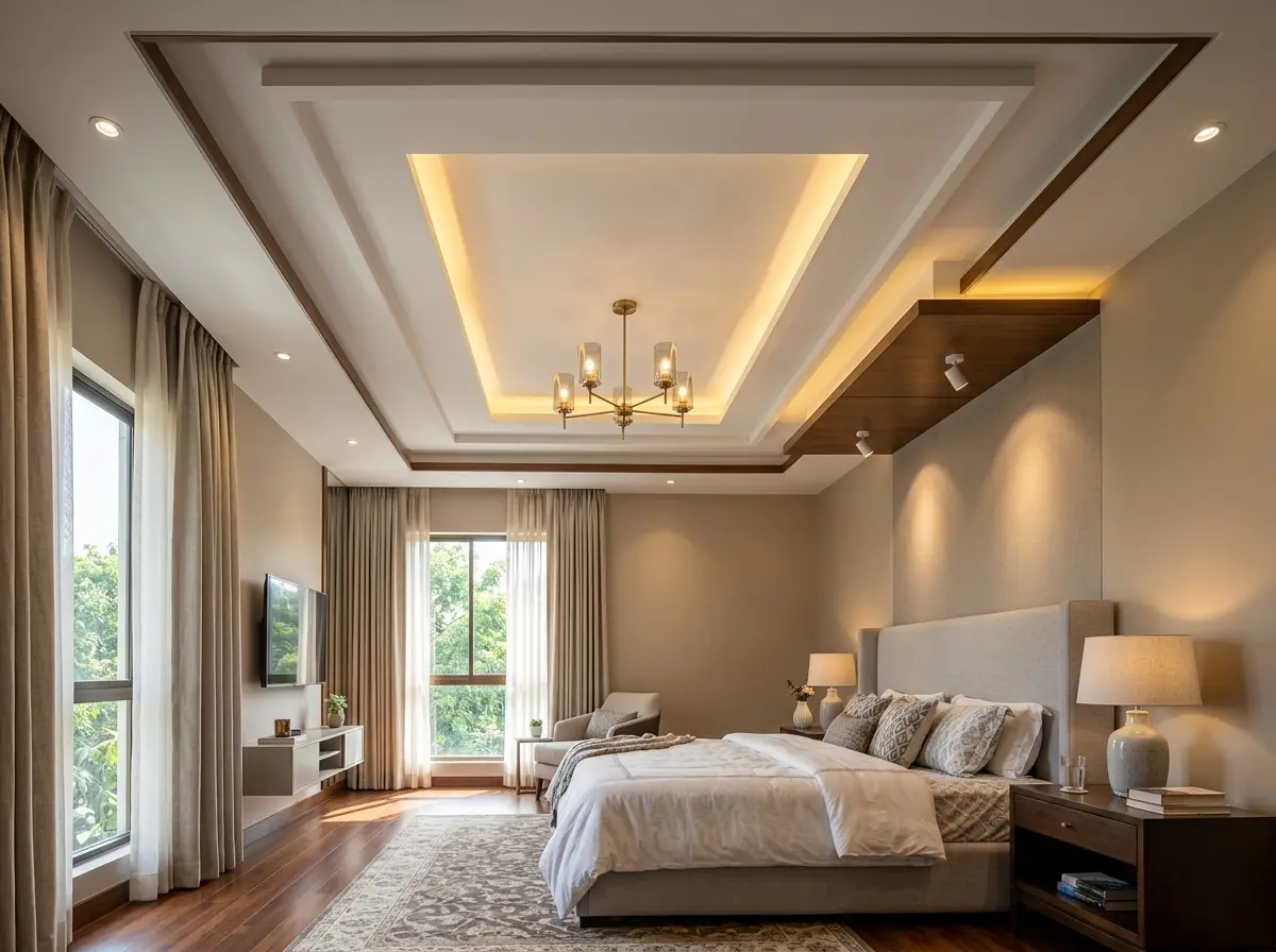 Master bedroom false ceiling design