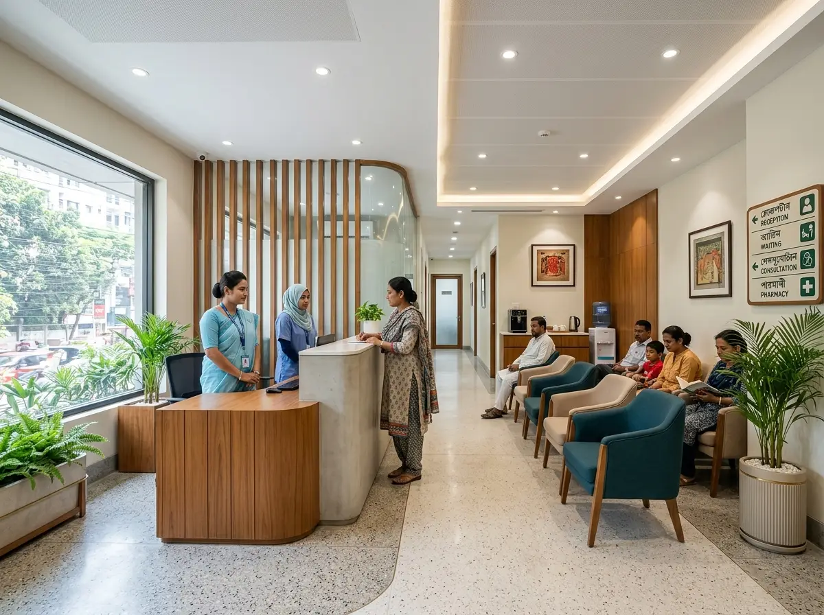 Small hospital interior design