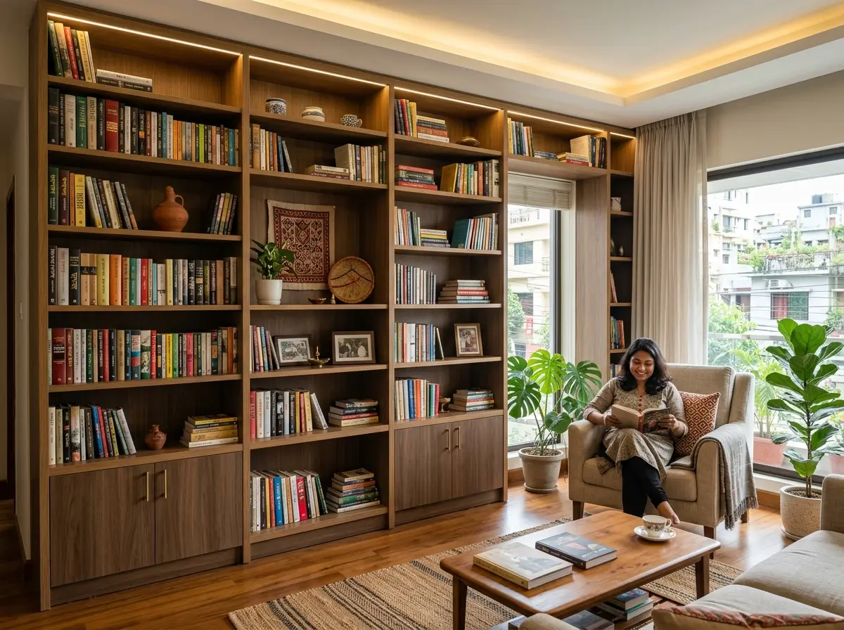 Bookcase/bookshelf built-in design that fits your life in Bangladesh