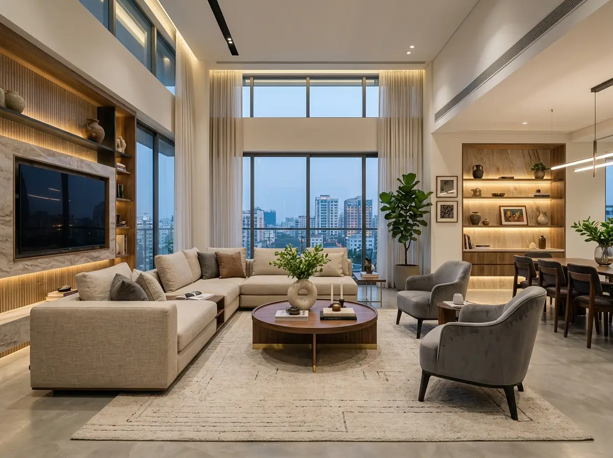Penthouse interior design & execution