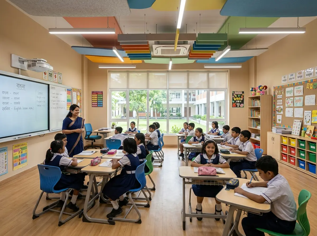 School classroom interior design