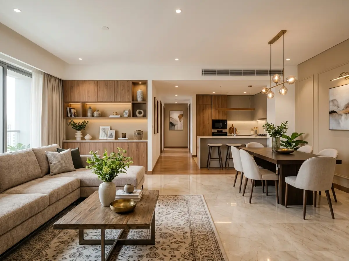 Full-home turnkey interior design & execution (flat/apartment)