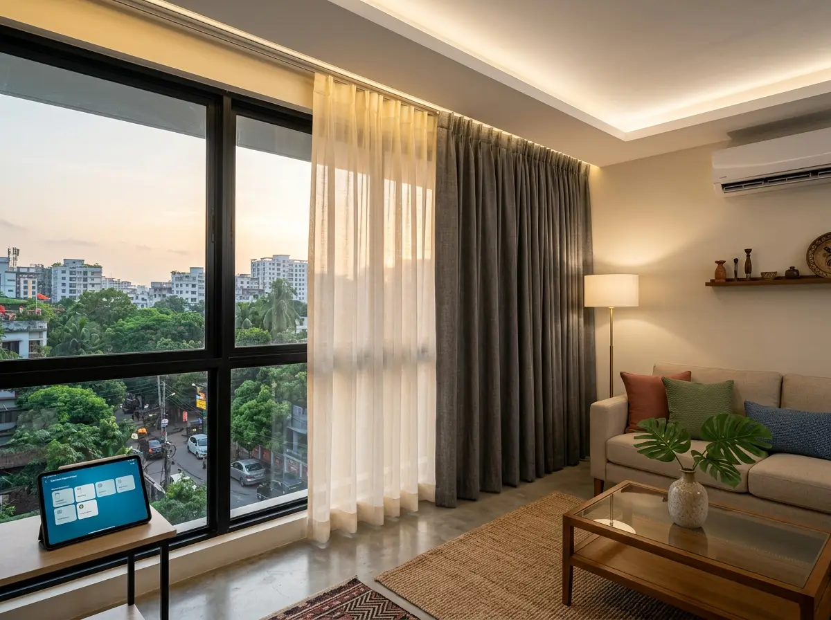 Smart curtain automation integration