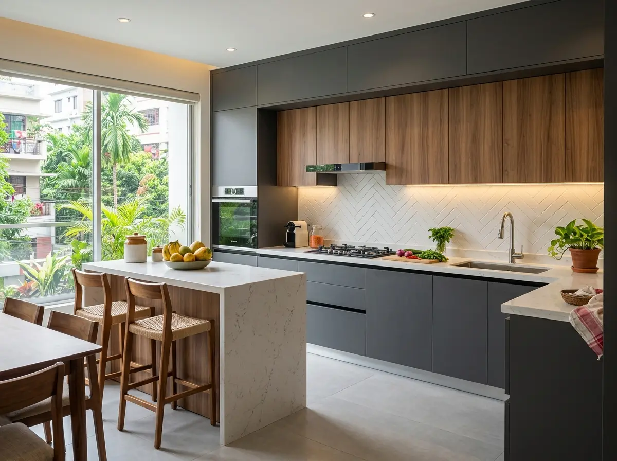 Modern modular kitchen design Bangladesh