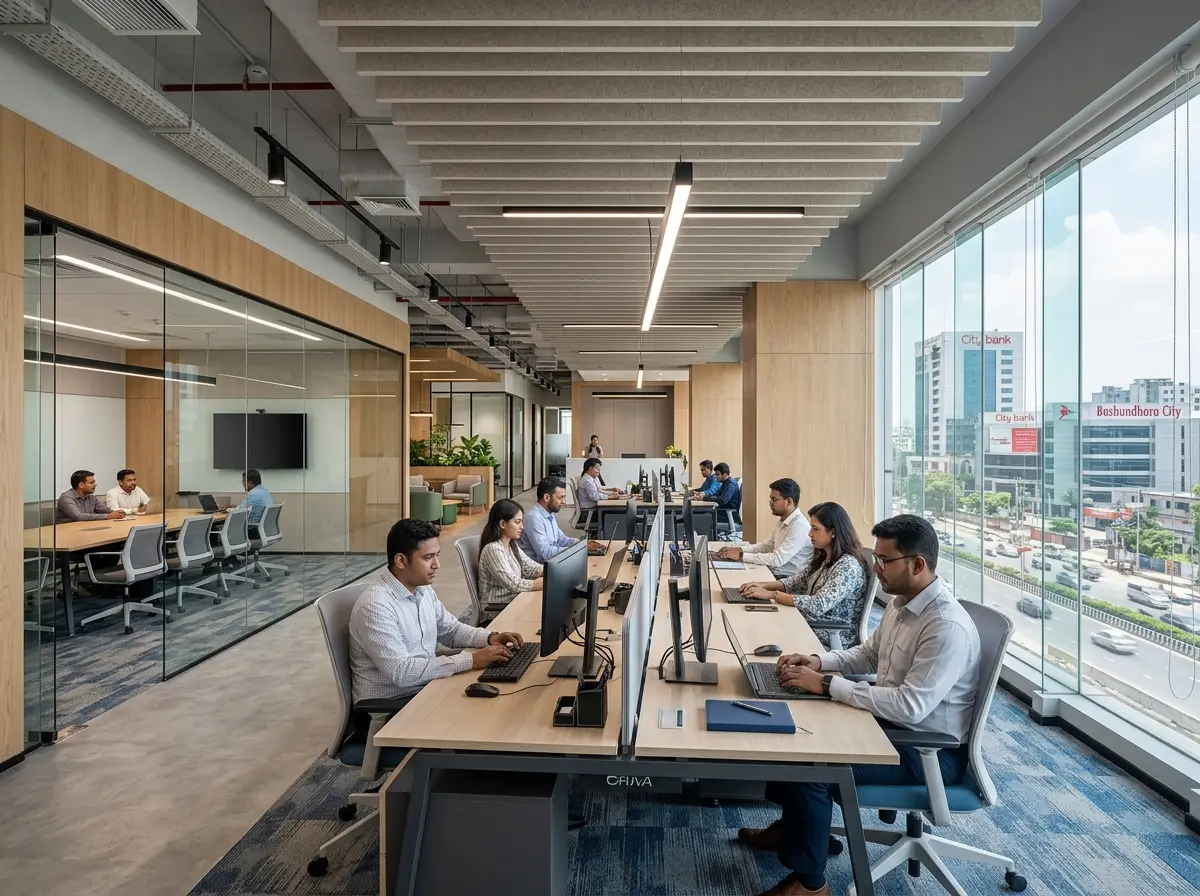 Office interior design & execution (turnkey)