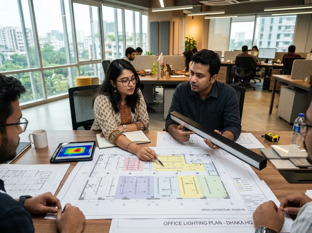 No-glare Interior Design in Bangladesh for offices