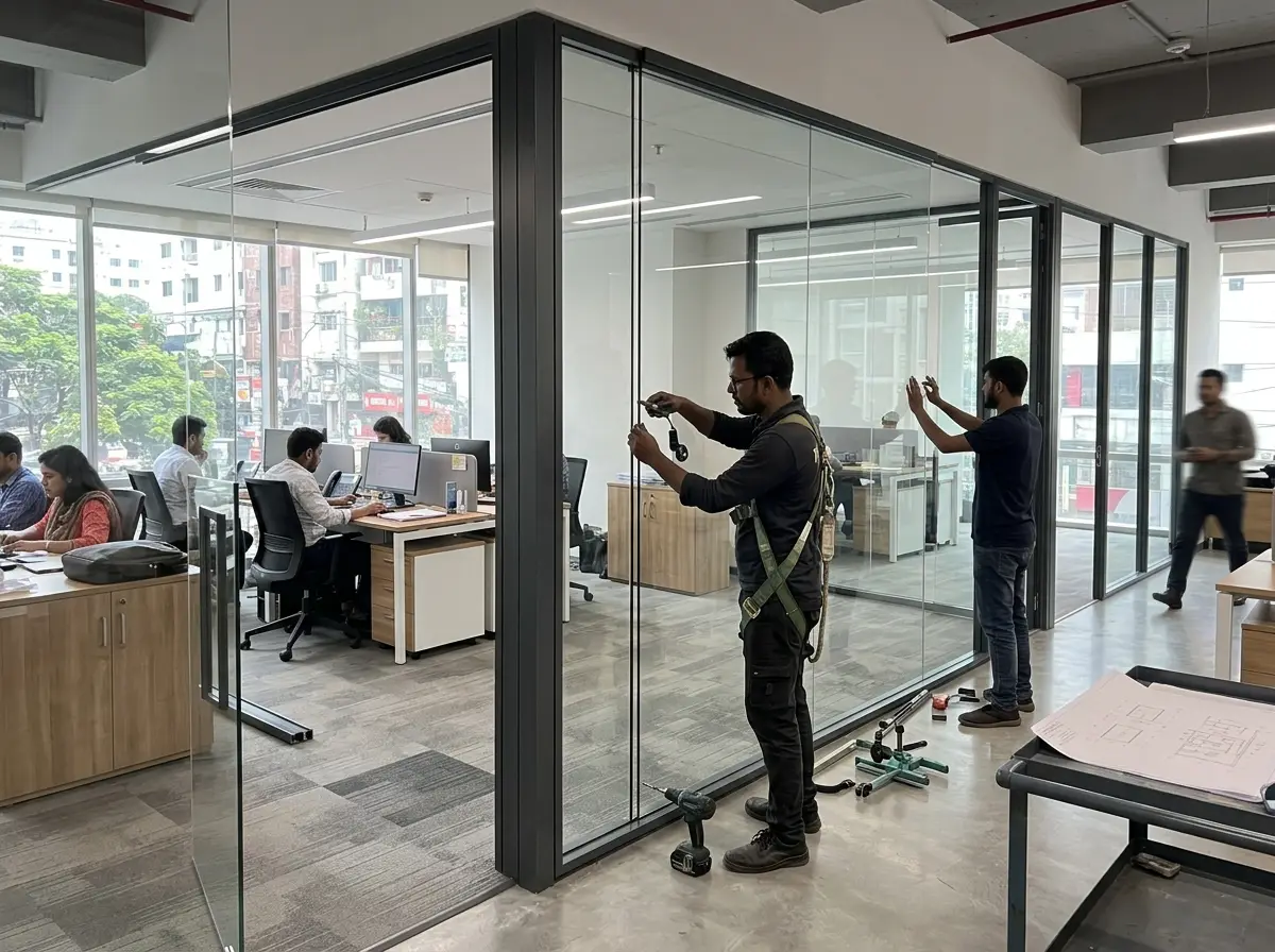 Fast Interior Design in Bangladesh for office partitions