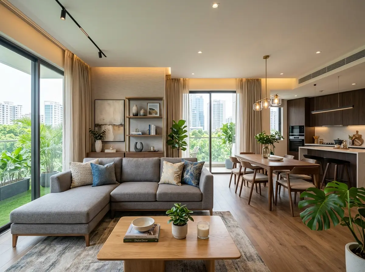 Model flat interior design for developers