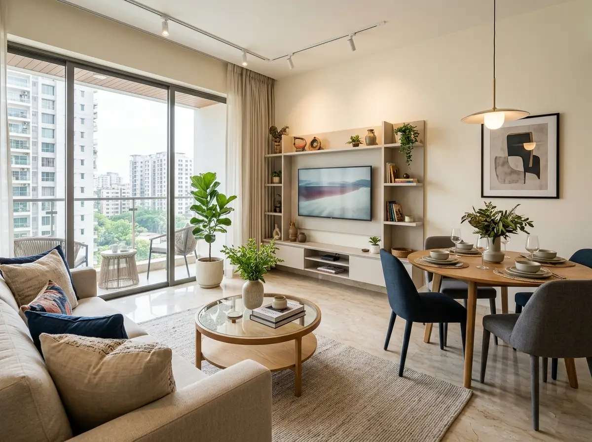 Show apartment styling and setup