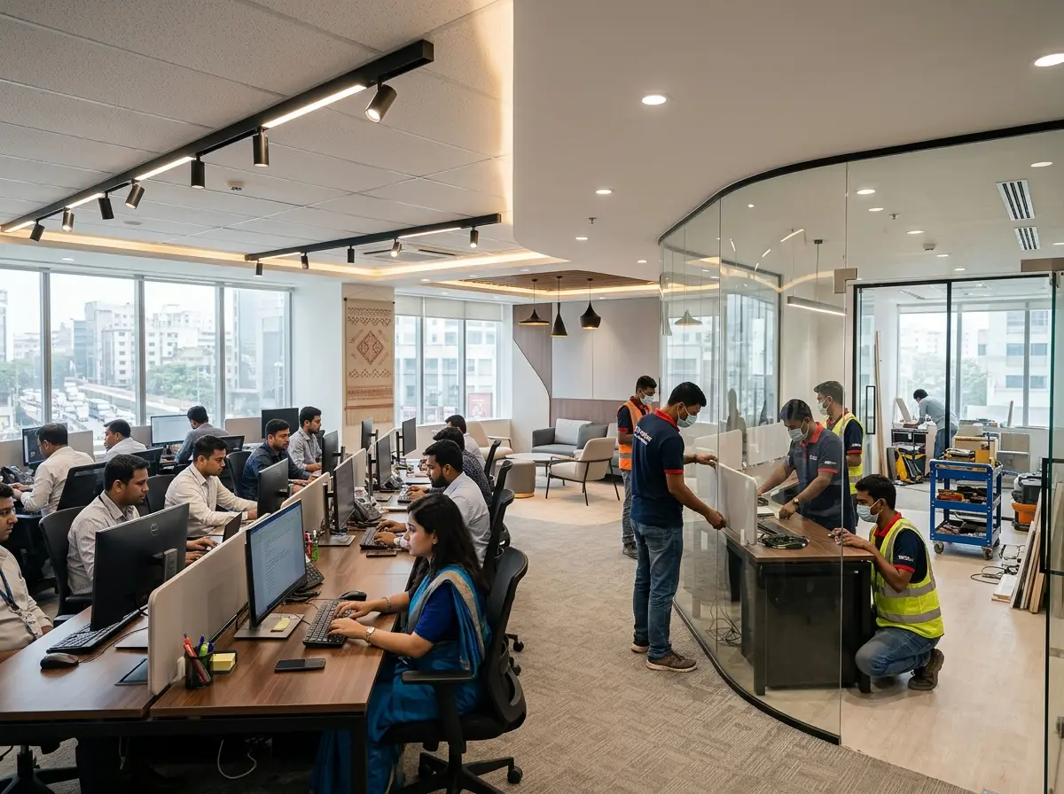 Zero-drama Interior Design in Bangladesh for office refits
