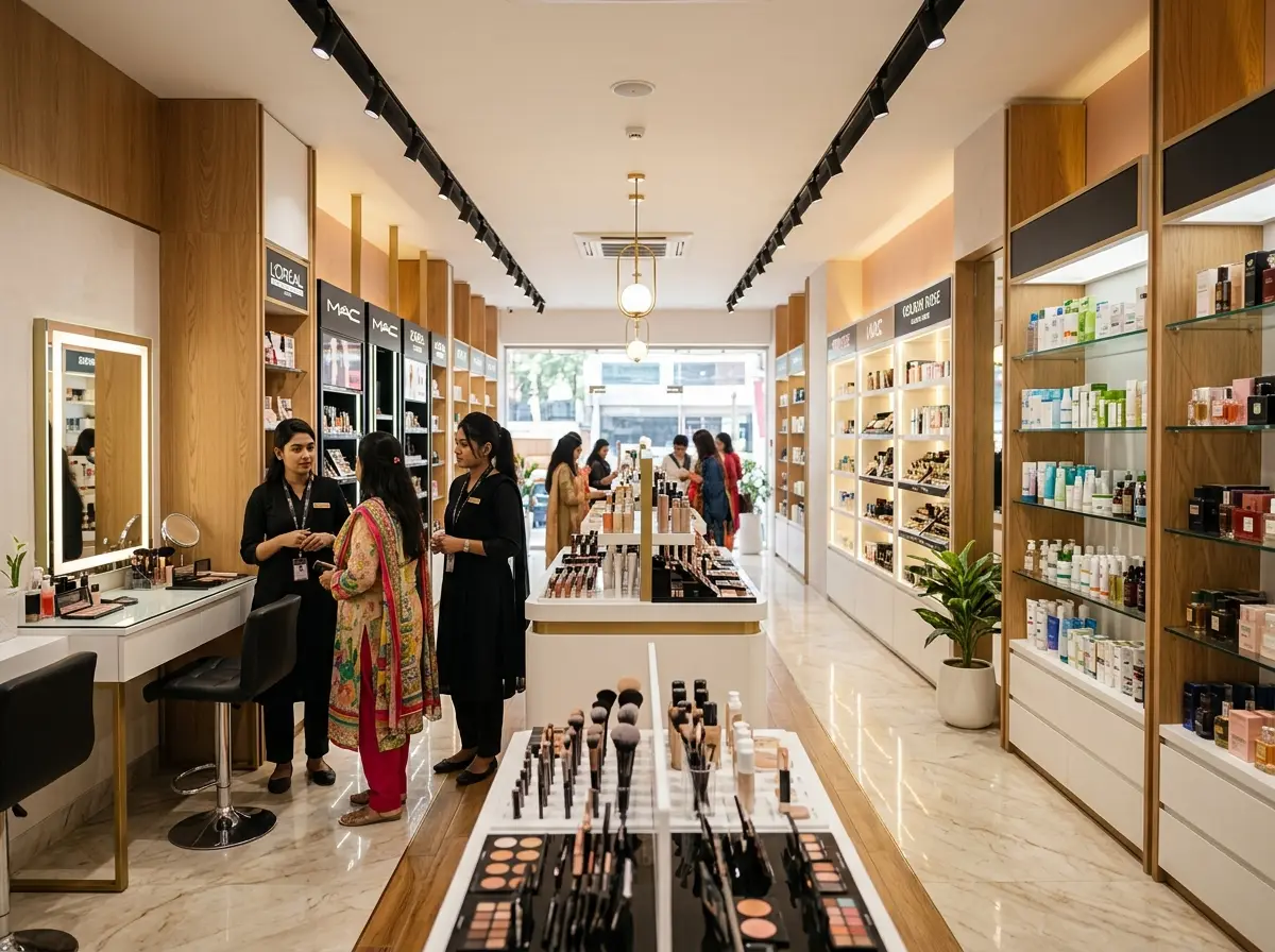 Cosmetics store interior design in Bangladesh that sells more