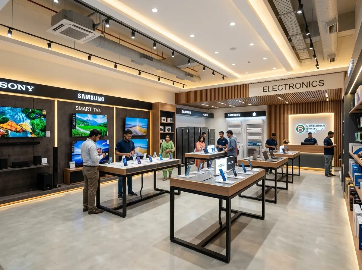 Electronics showroom interior design