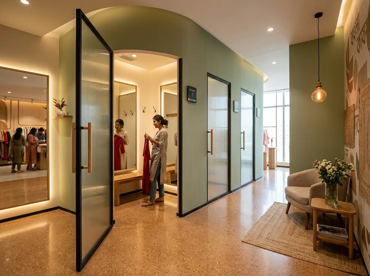 More sales with fitting room/trial room design in Bangladesh