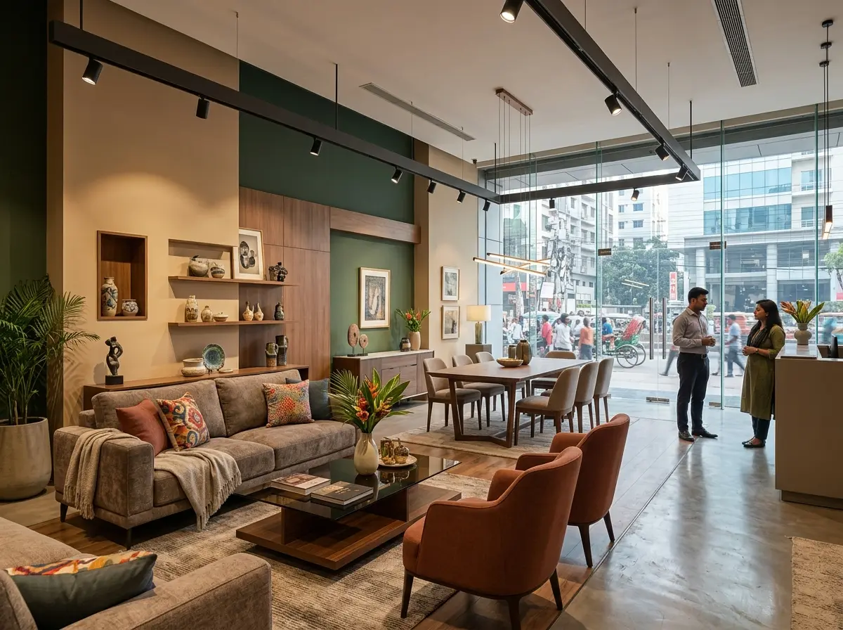 Showroom interior design & execution
