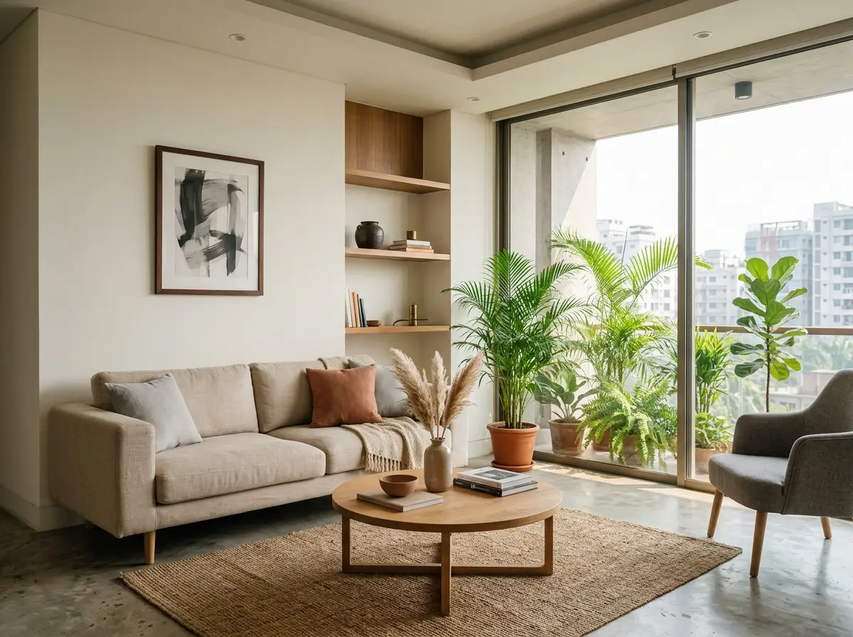 Minimalist home interior design Dhaka
