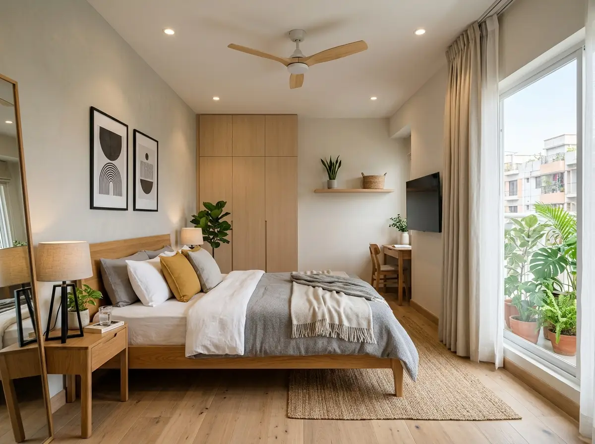Scandinavian bedroom interior design