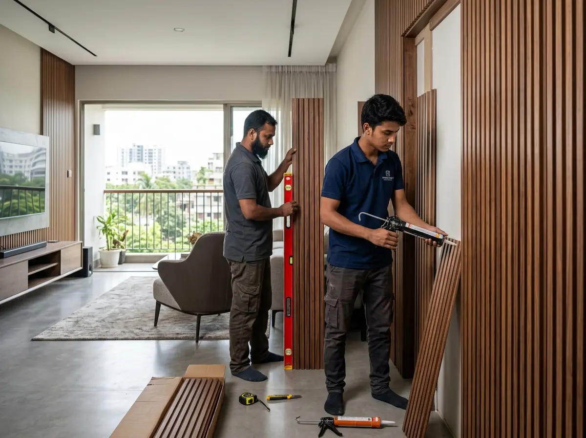 Wall fluted panel design & installation
