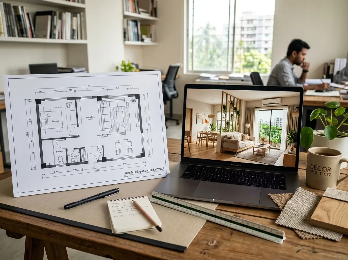 2D layout + 3D package (concept-to-visual) in Bangladesh