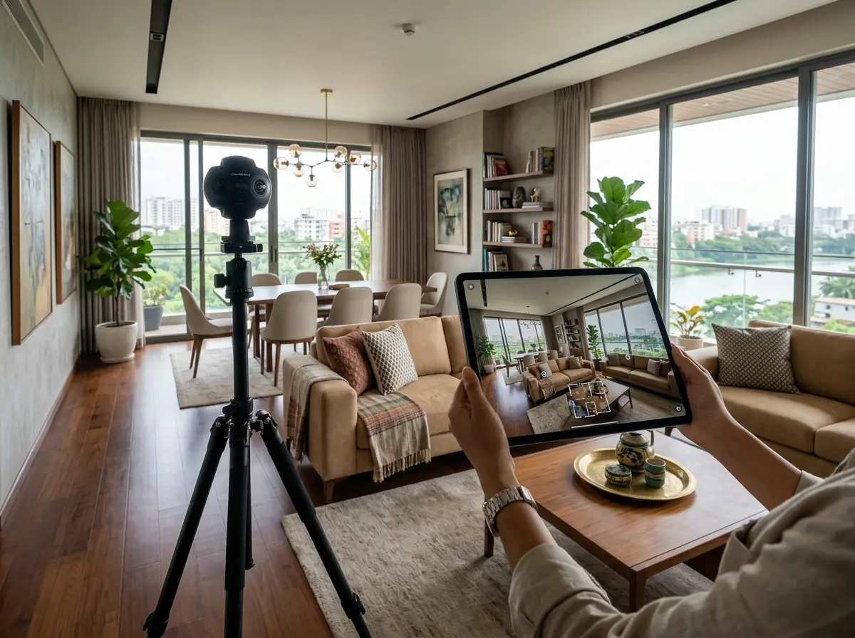360 virtual walkthrough for interiors in Bangladesh