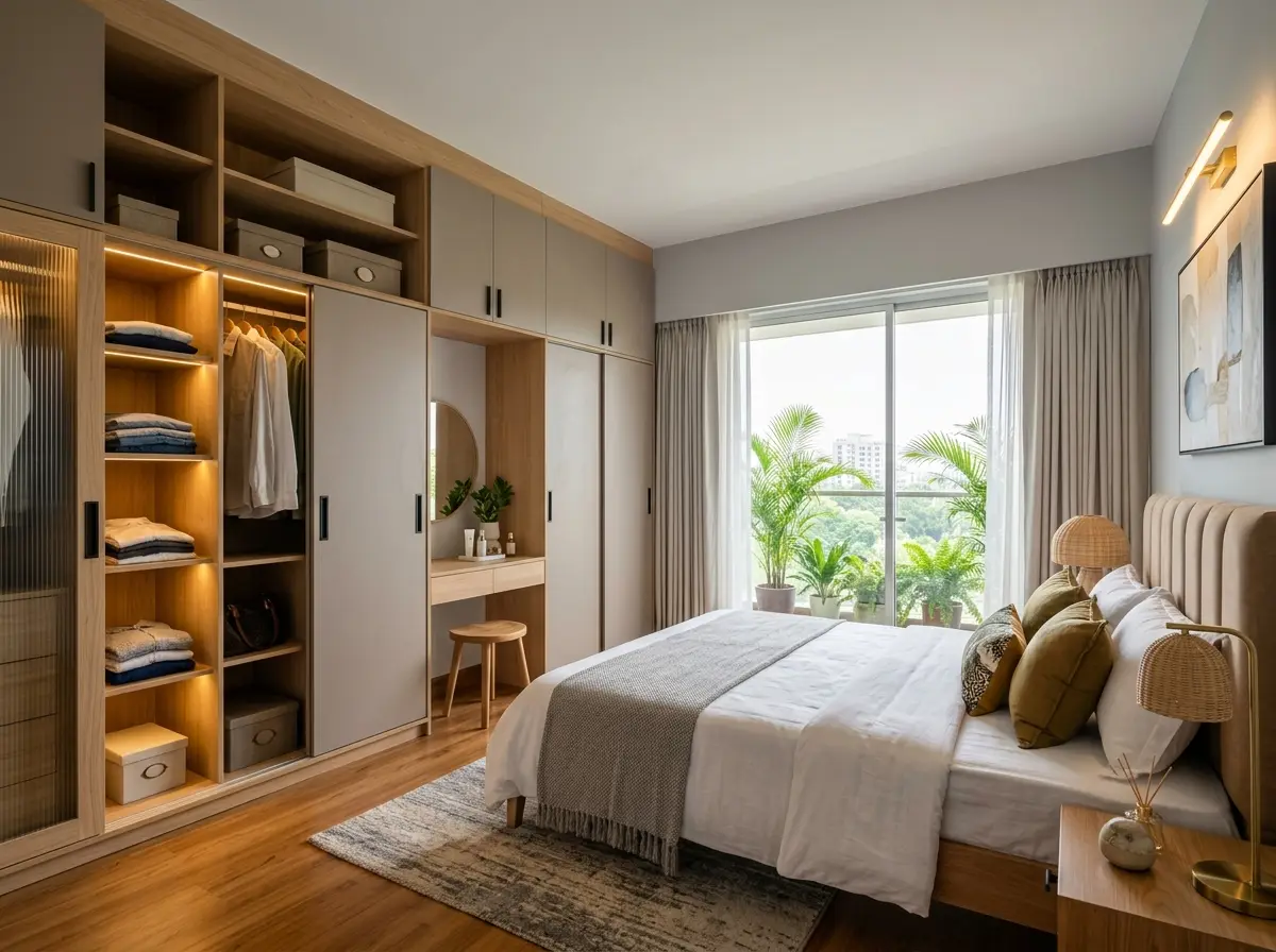 3D rendering for bedroom & wardrobe in Bangladesh