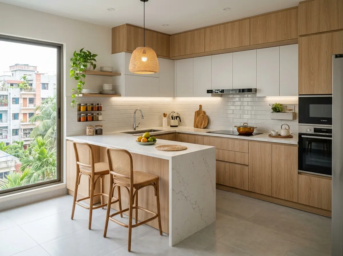 3D rendering for kitchen design in Bangladesh