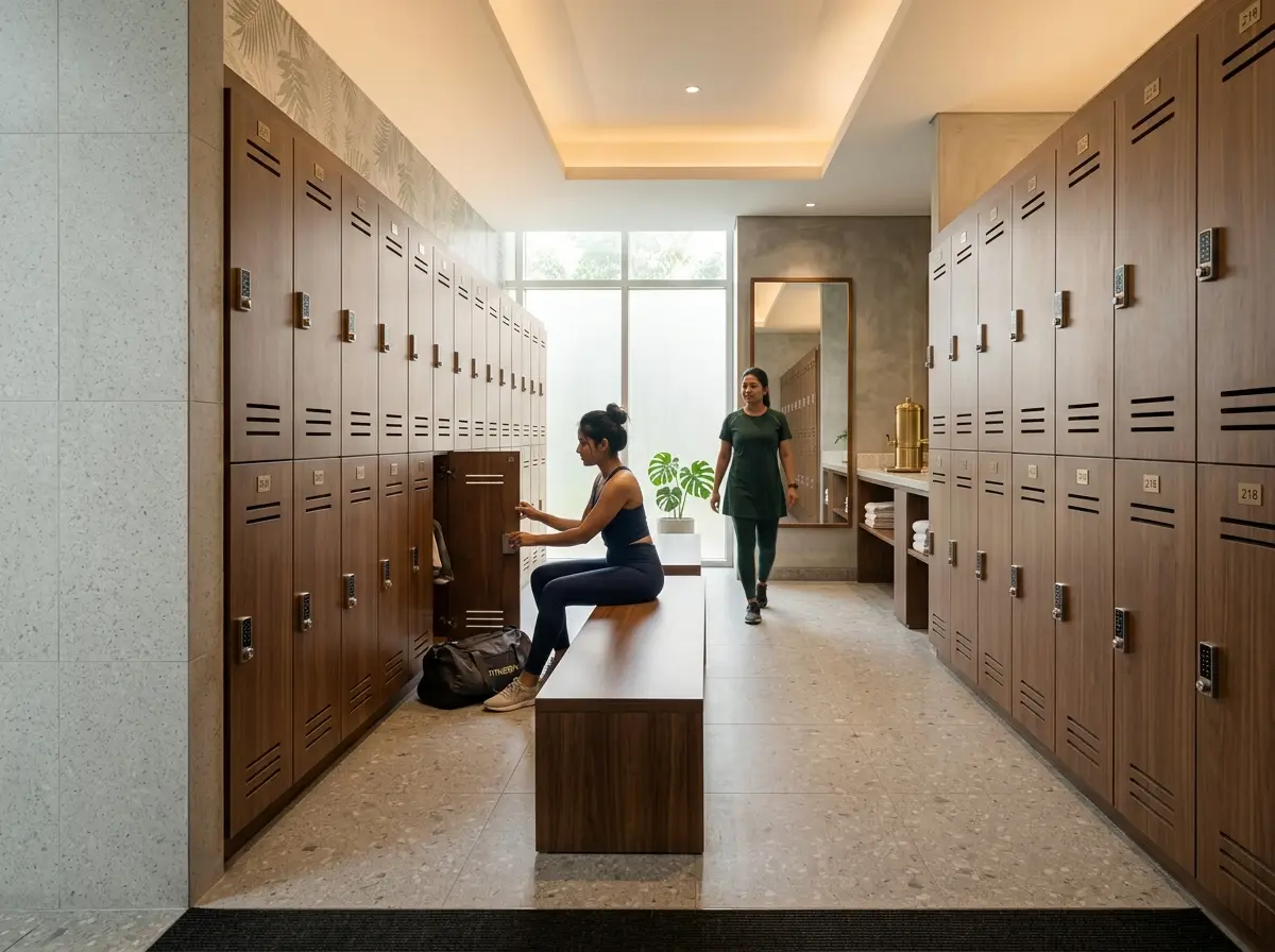 Changing Room/Locker Area Design (Gym/Spa) in Bangladesh