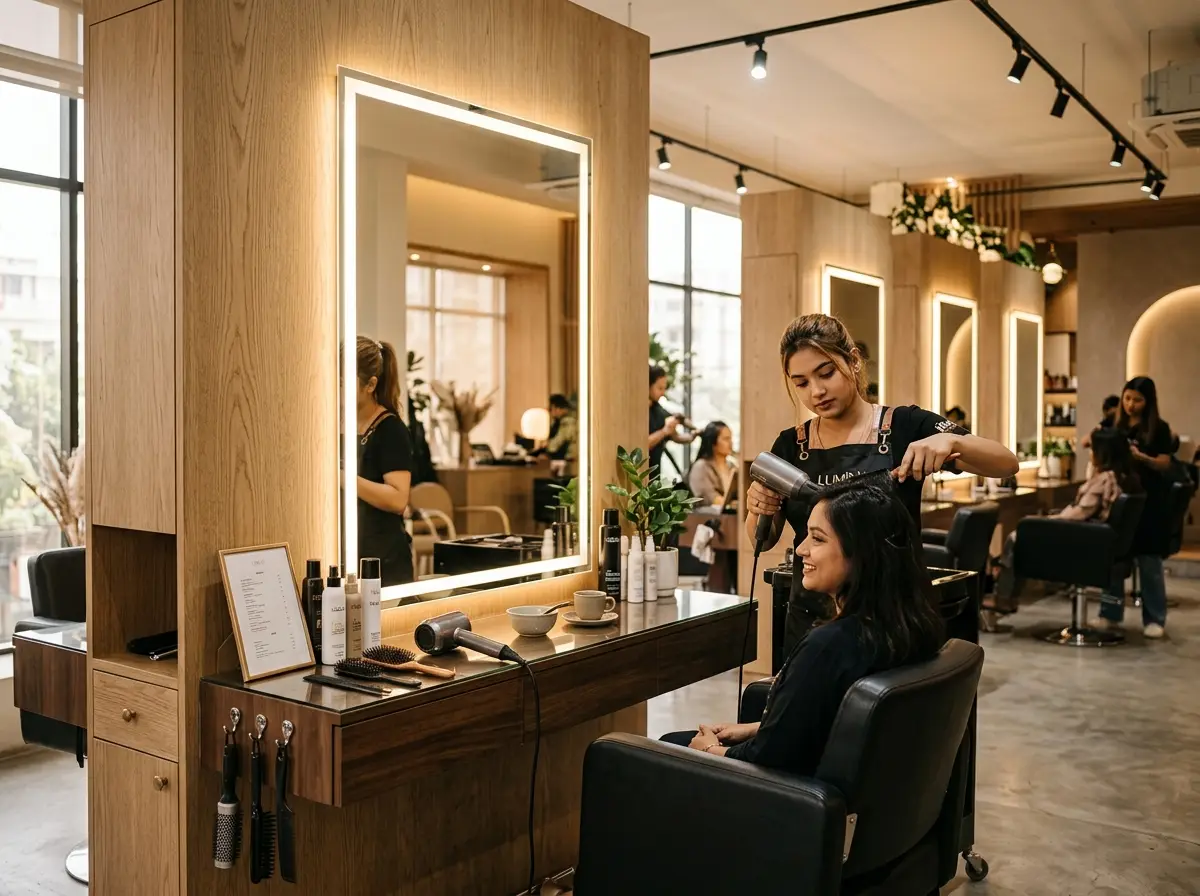 Stunning Salon Workstation/Mirror Station Design in Bangladesh