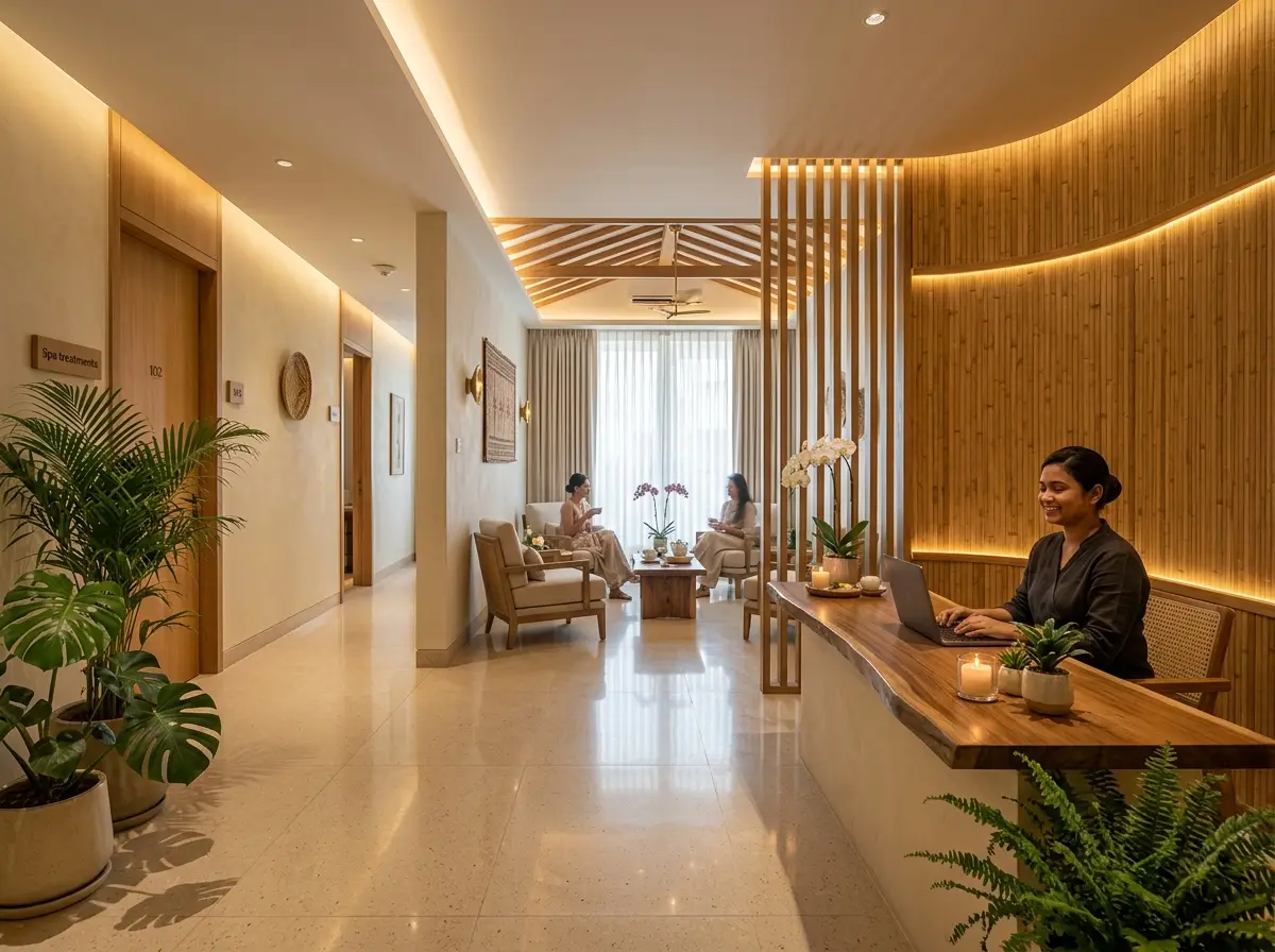 Relaxing Spa interior design in Bangladesh
