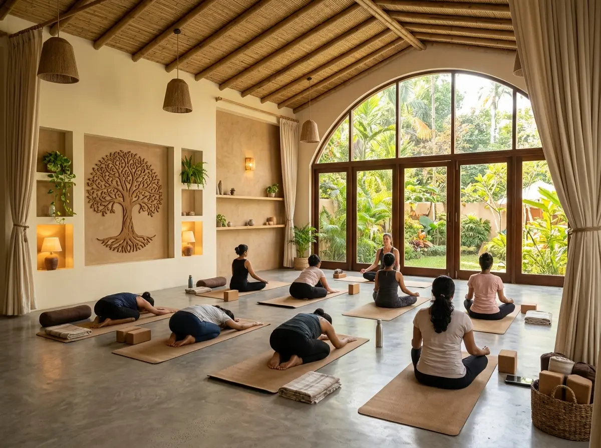 Yoga studio interior design in Bangladesh