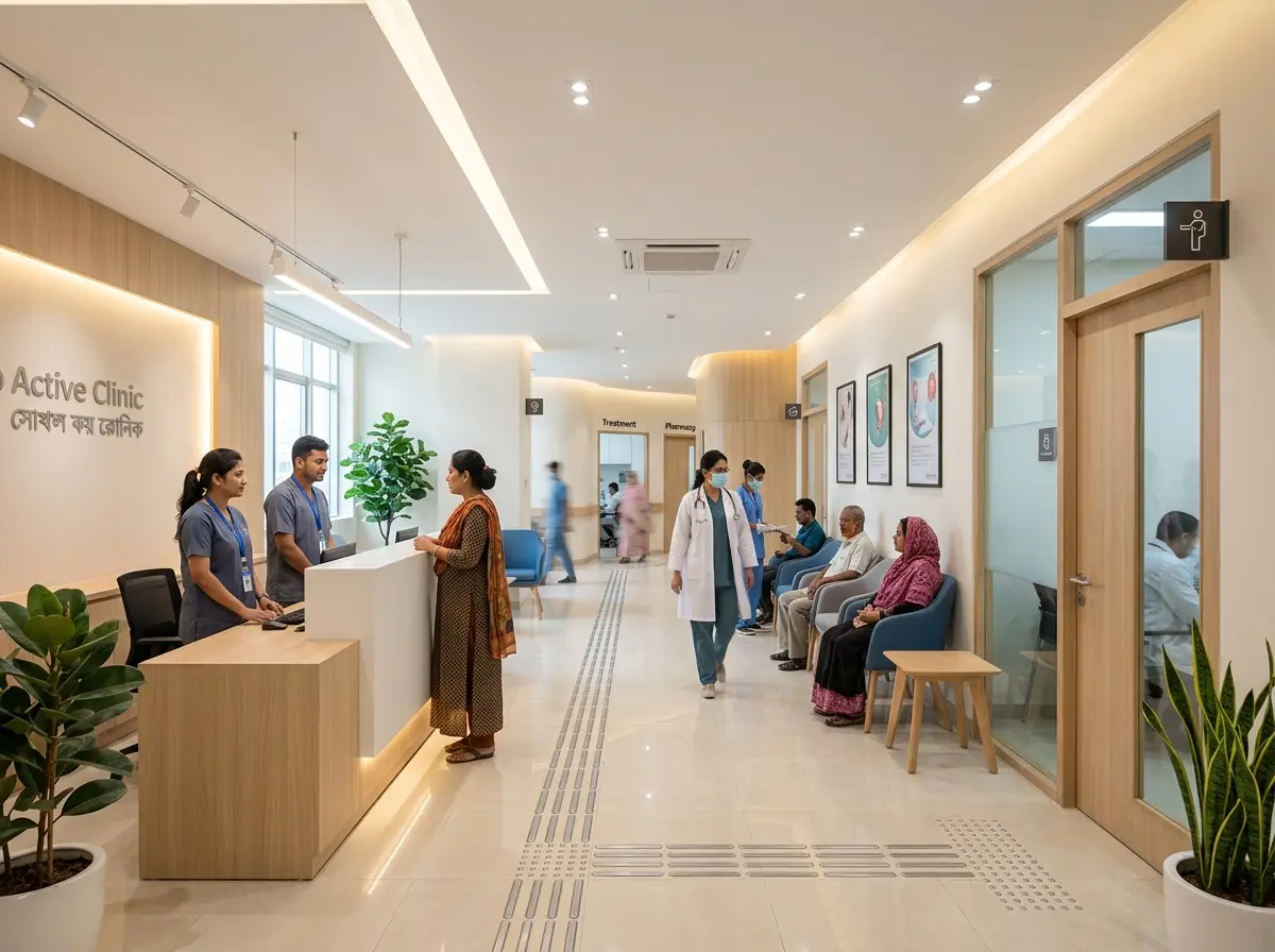 Clinic interior design & execution in Bangladesh