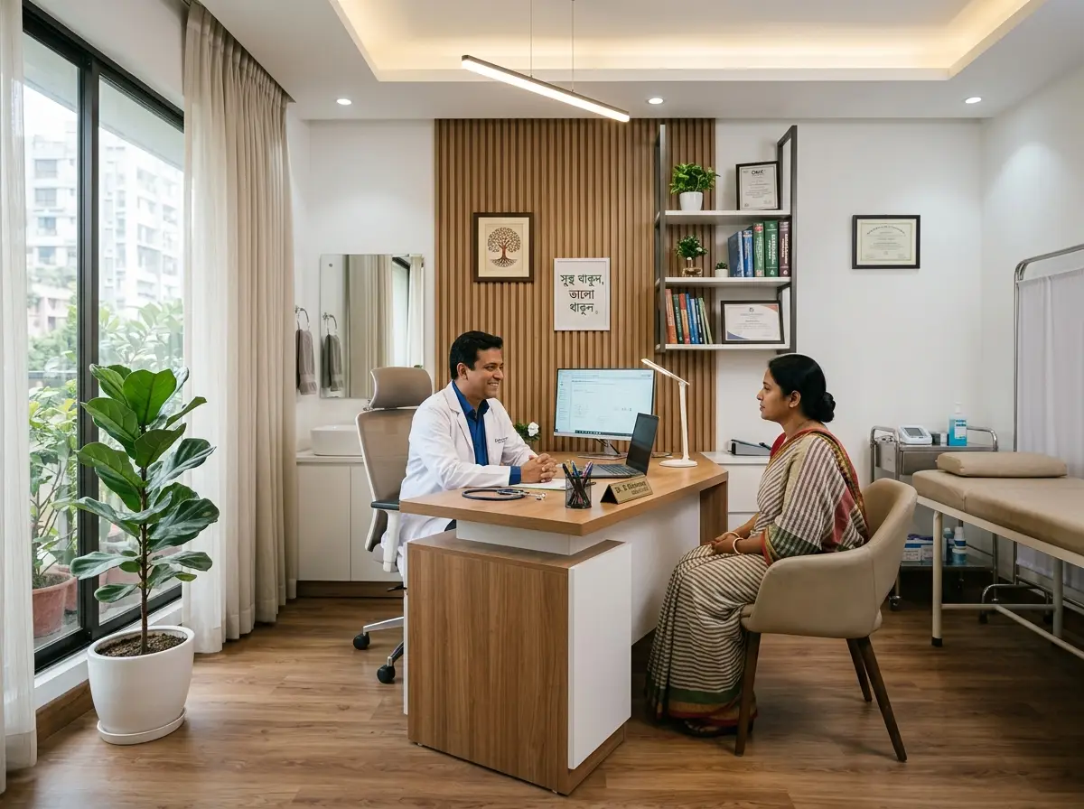 Doctor chamber interior design in Bangladesh